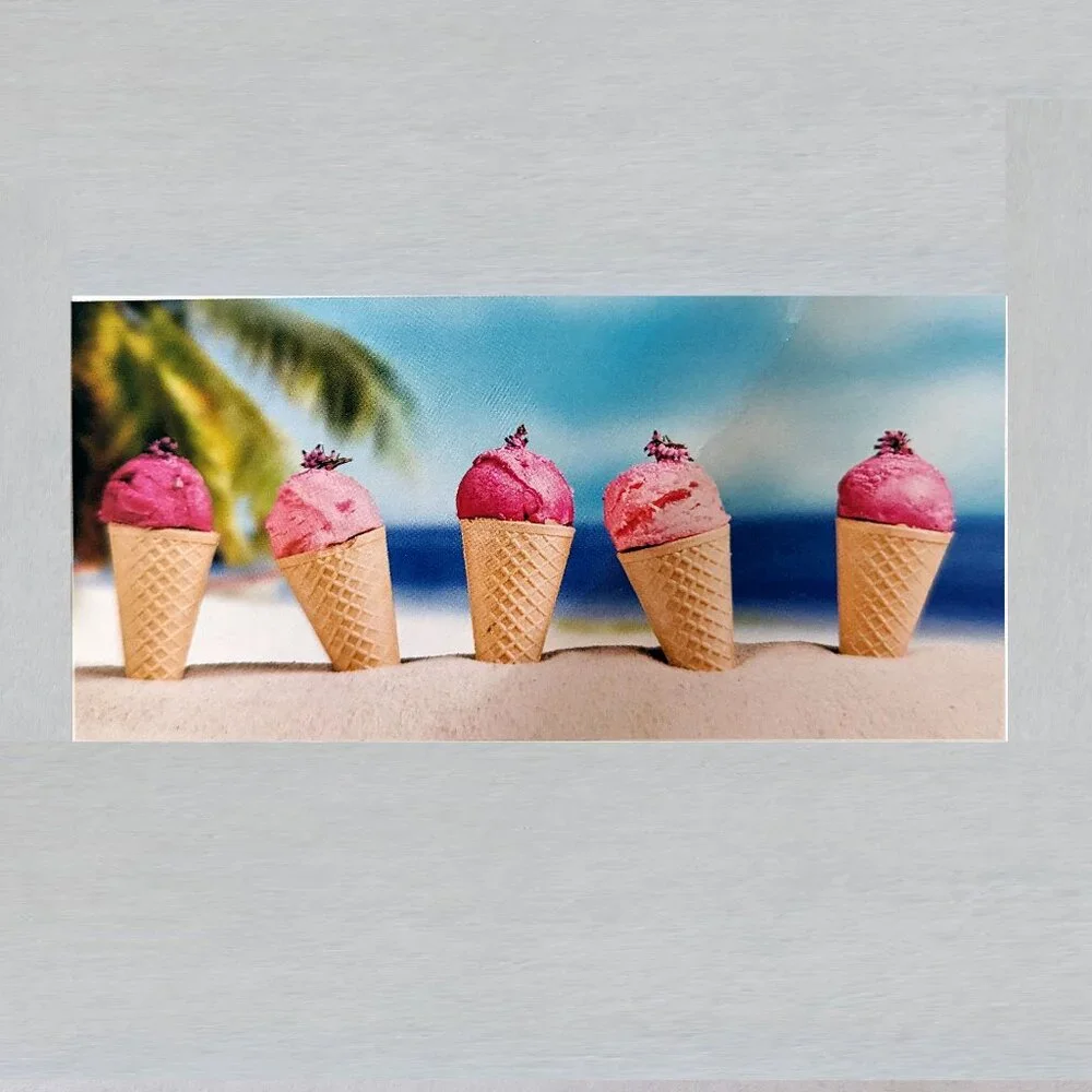 Ice Cream Beach Towel measures 34 x 64 inches